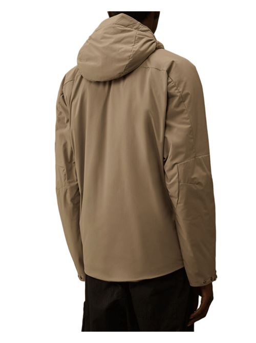 Giubbino da uomo in tessuto tecnico stretch con cappuccio, colore fallen rock C.P. COMPANY | OW006A110264A356